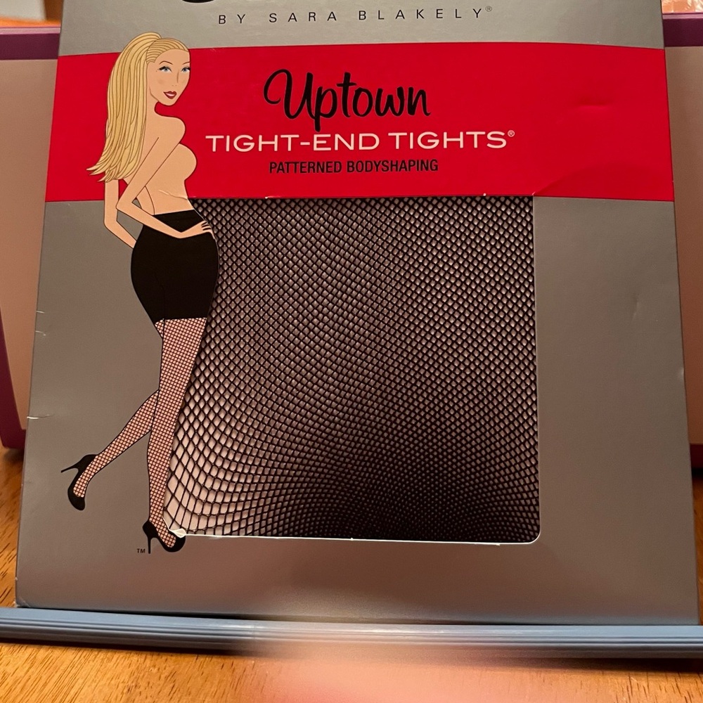 SPANX Black patterned Body-Shaping Tights
